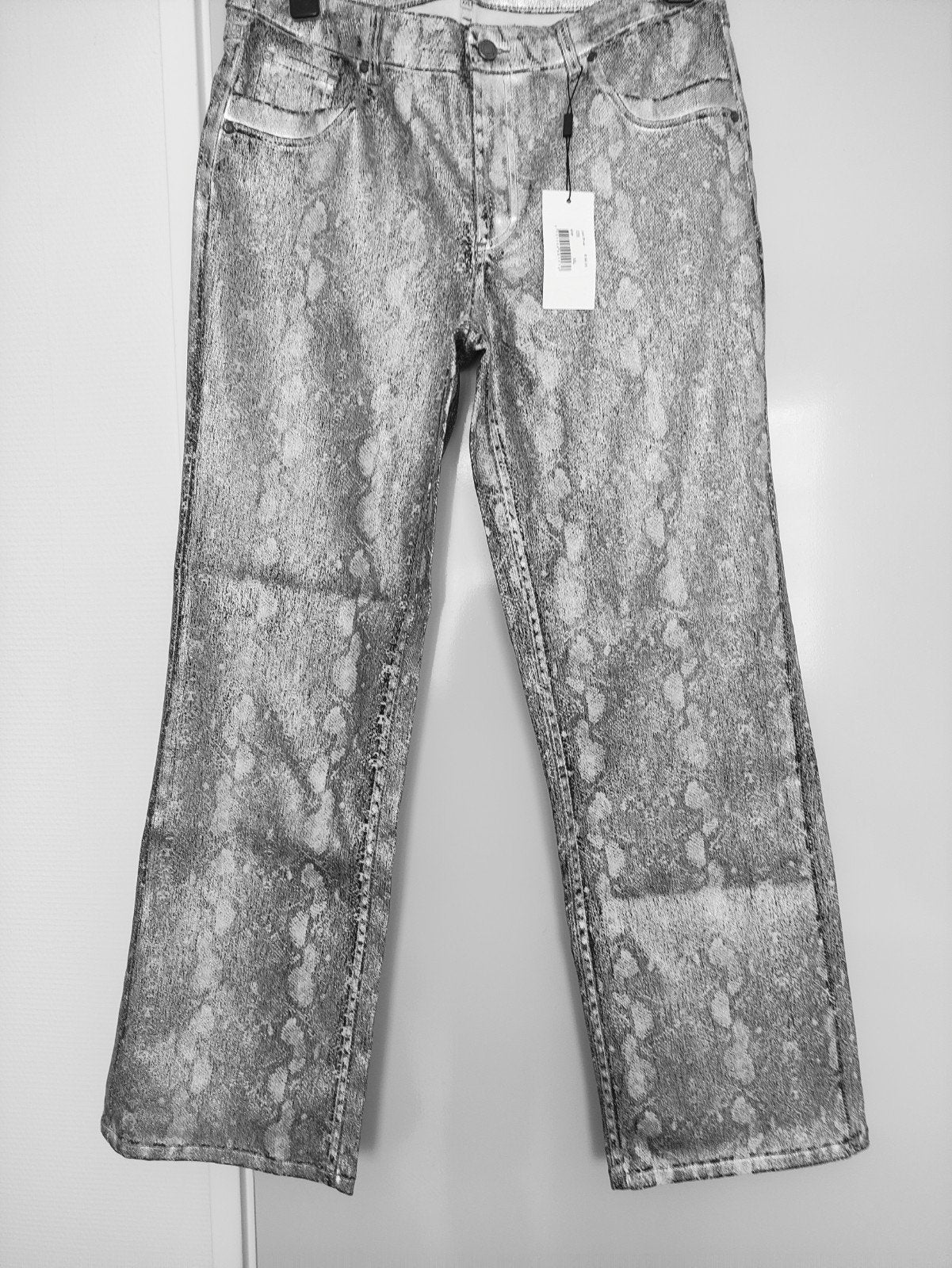 ZOSO Zilveren Broek met Slangenprint - Maat XXL, ZOSO, Nieuw, Ophalen of Verzenden, Lang