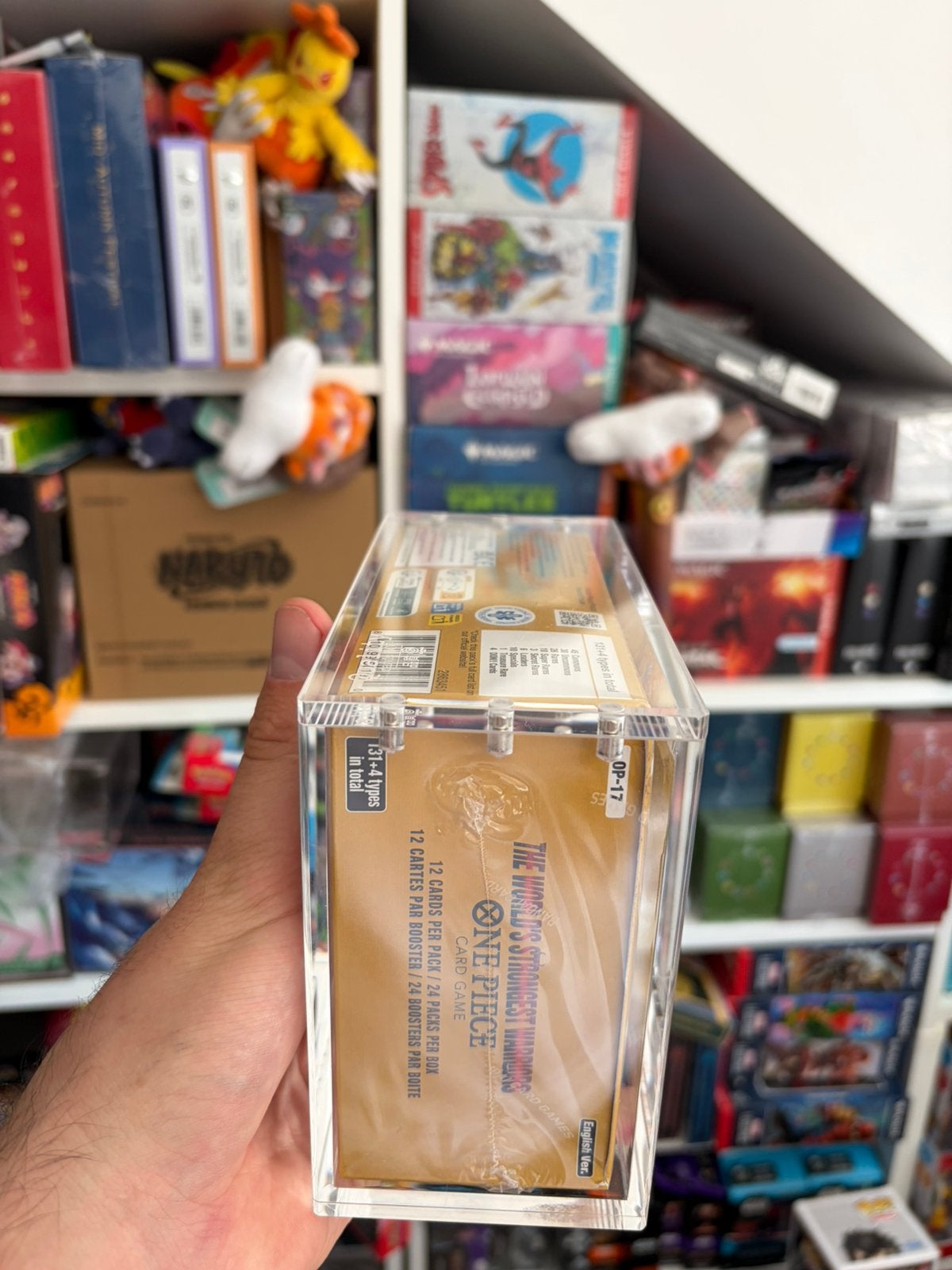 One Piece OP-17  Booster Box Acrylic Acryl Case Magnetic UV, Ophalen of Verzenden, Zo goed als nieuw, Boosterbox