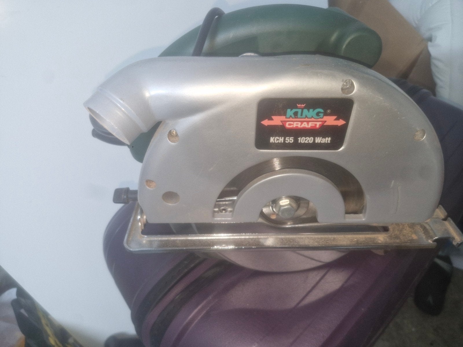 King Craft KCH 55 Cirkelzaag 1020W, Gebruikt, Cirkelzaag, 600 tot 1200 watt, Ophalen of Verzenden