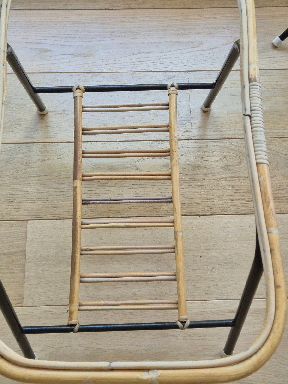 Vintage Rohe rotan tafel, Huis en Inrichting, Ophalen, Minder dan 50 cm, Gebruikt, 50 tot 100 cm