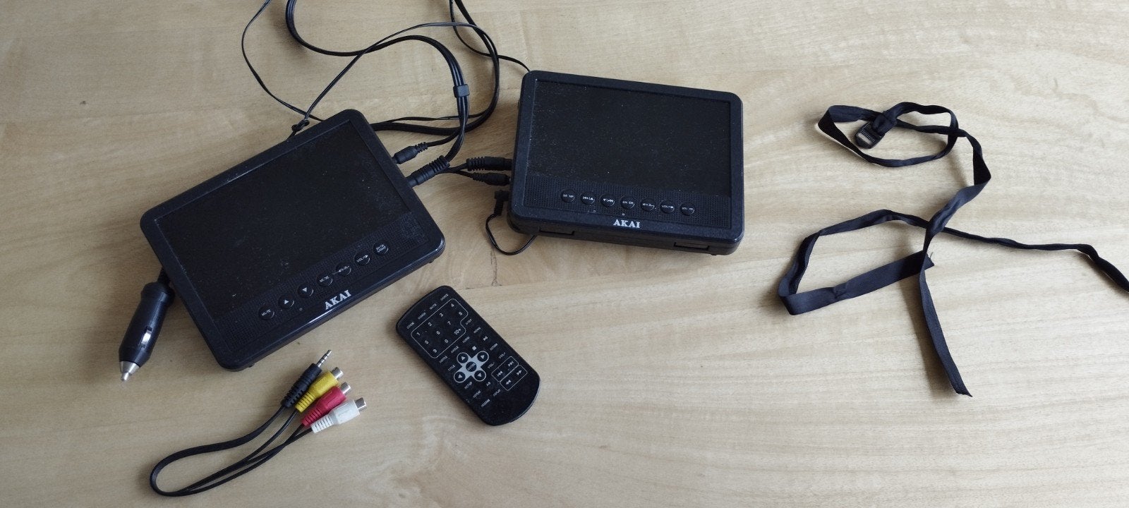 DVD speler auto + 2x scherm., Ophalen, Gebruikt, Dvd-speler, Overige merken