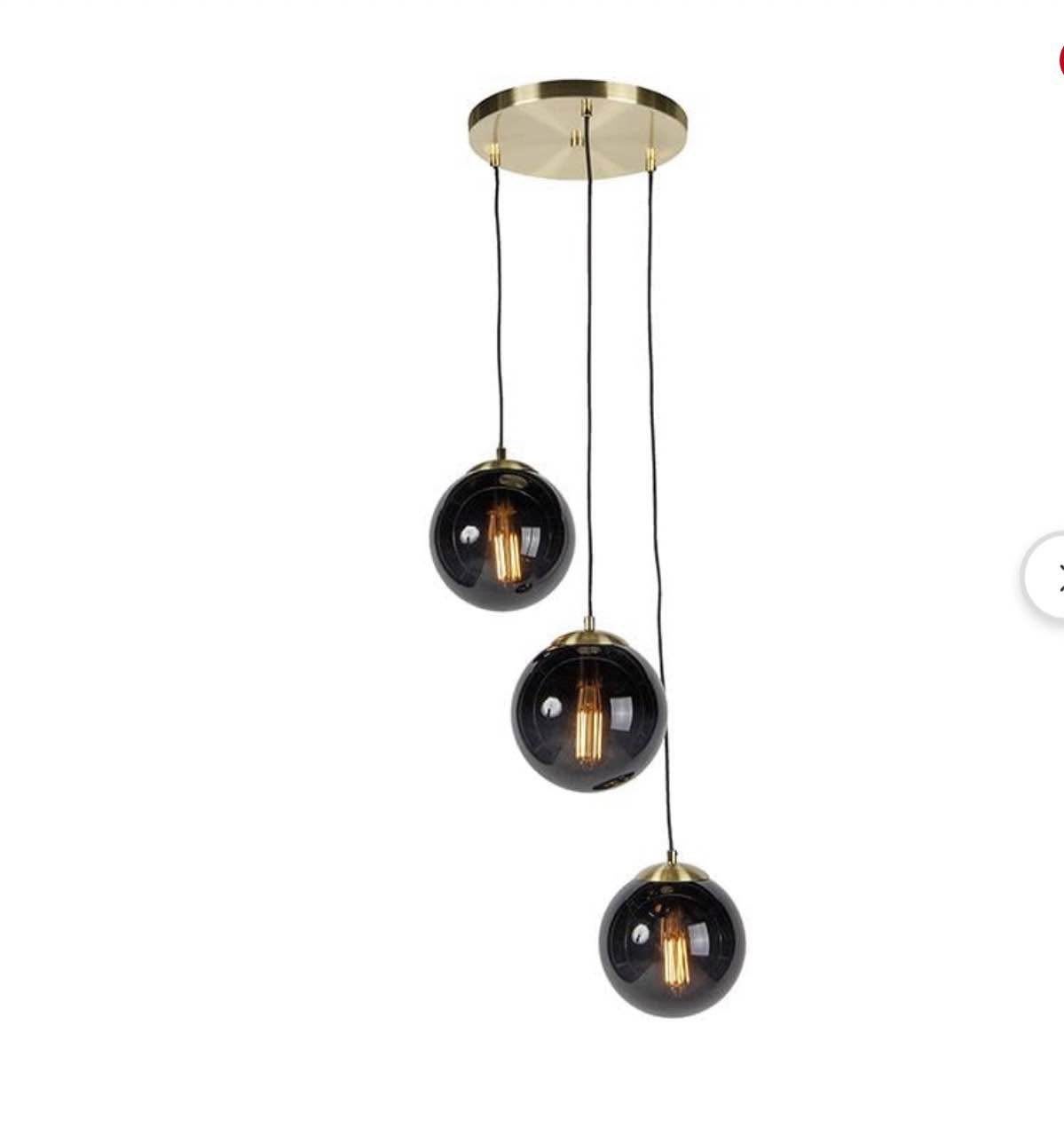 Mooie bol lamp, Ophalen, Gebruikt, 50 tot 75 cm, Glas
