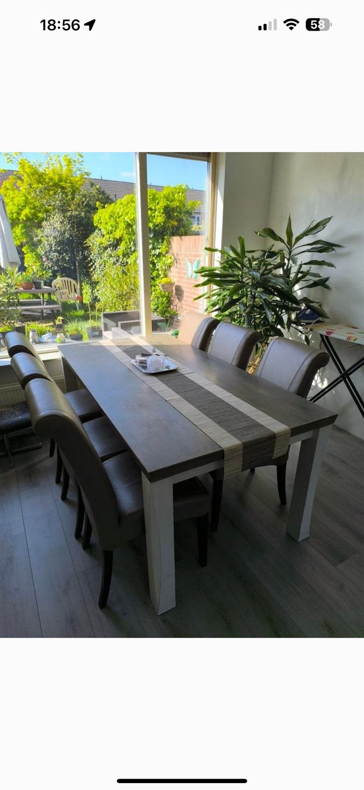 Eettafel & salontafel, Huis en Inrichting, Tafels | Eettafels, Ophalen, 100 tot 150 cm, 50 tot 100 cm, Zo goed als nieuw