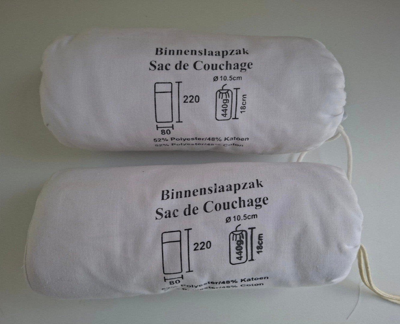 Binnenhoes voor slaapzak 220x80cm, Ophalen of Verzenden, Nieuw