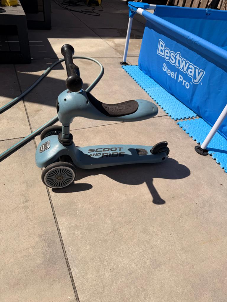 Scoot and Ride Highwaykick 1 - 2-in-1 Step/Loopfiets, Ophalen of Verzenden, Zo goed als nieuw, Gewone step