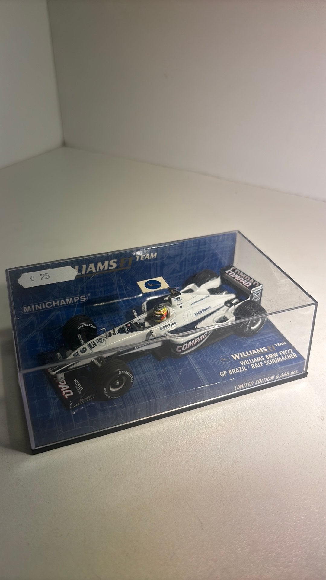 F1 williams bmw fw22 ralf Schumacher minichamps 1.43, Hobby en Vrije tijd, Auto, Ophalen of Verzenden, MiniChamps, A