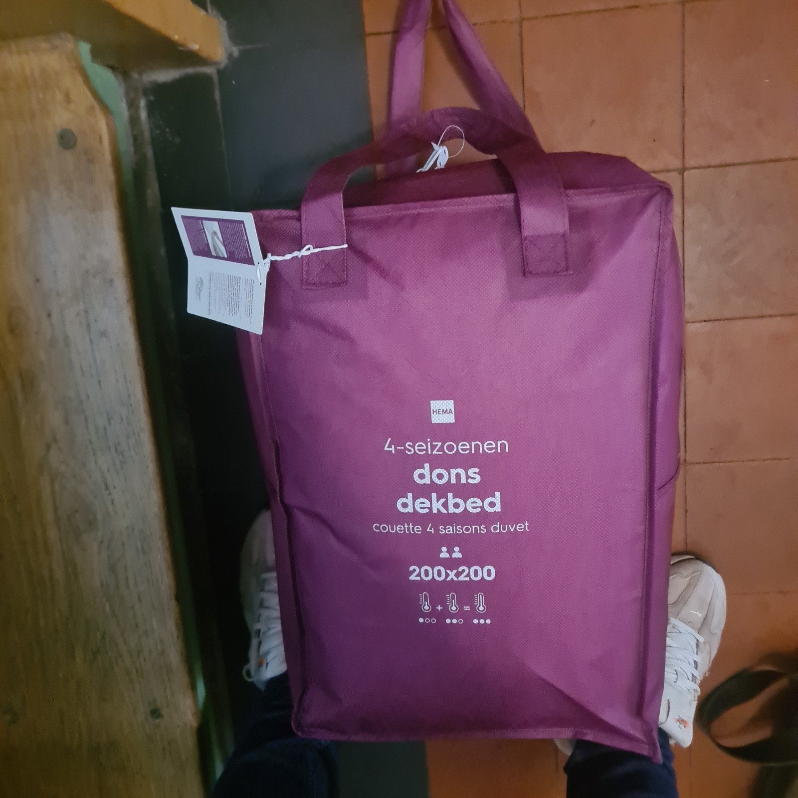 Hema 4-seizoenen dons dekbed 200x200 - Nieuw, Wit, Nieuw, Dons en Veren, Ophalen of Verzenden