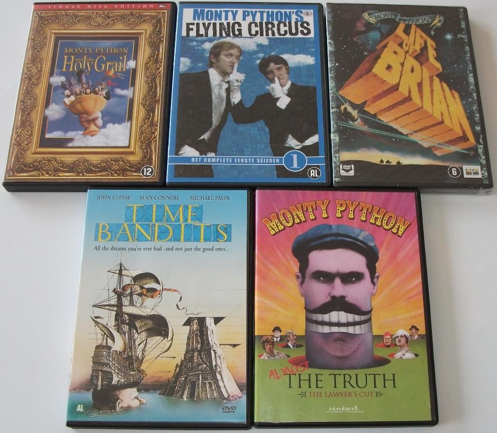 Film-Serie *** MONTY PYTHON *** 5 stuks, Cd's en Dvd's, Dvd's | Overige Dvd's, Zo goed als nieuw, Alle leeftijden, Ophalen of Verzenden
