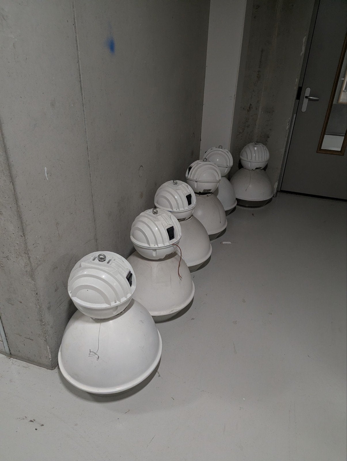 Holophane Vanguard lampen - Drukkerij Eindhoven, Metaal, Wit, Overige merken, Gebruikt
