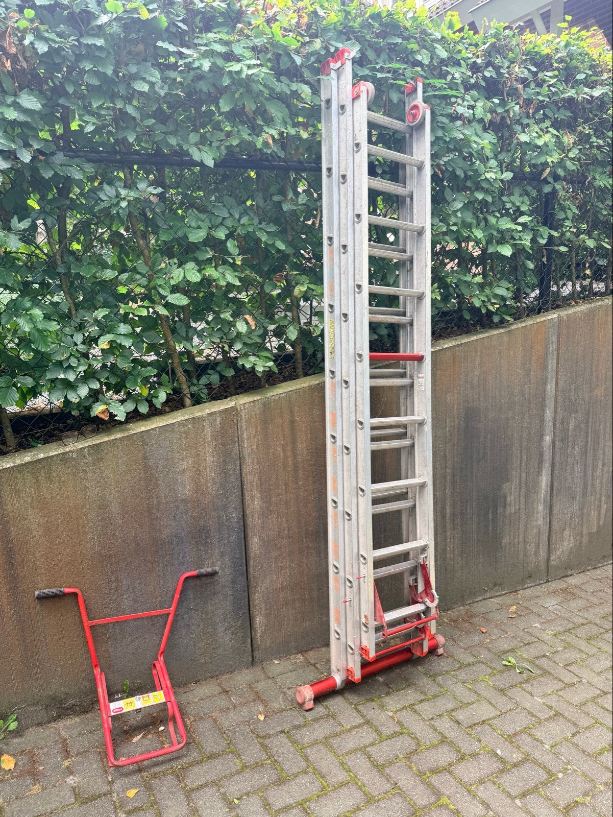 Altrex 3-delige ladder - Stevige en betrouwbare kwaliteit, Ophalen, Gebruikt, Ladder, Opvouwbaar of Inschuifbaar