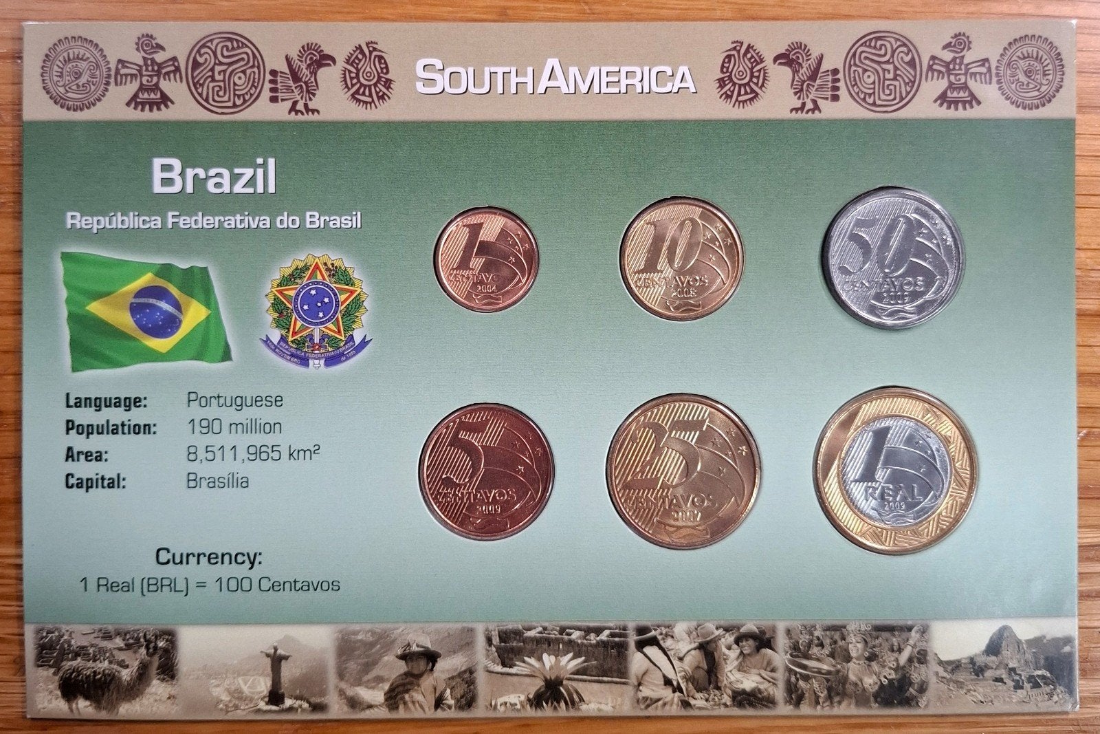 Coins of the World muntset Brazilië, Ophalen of Verzenden, Zuid-Amerika