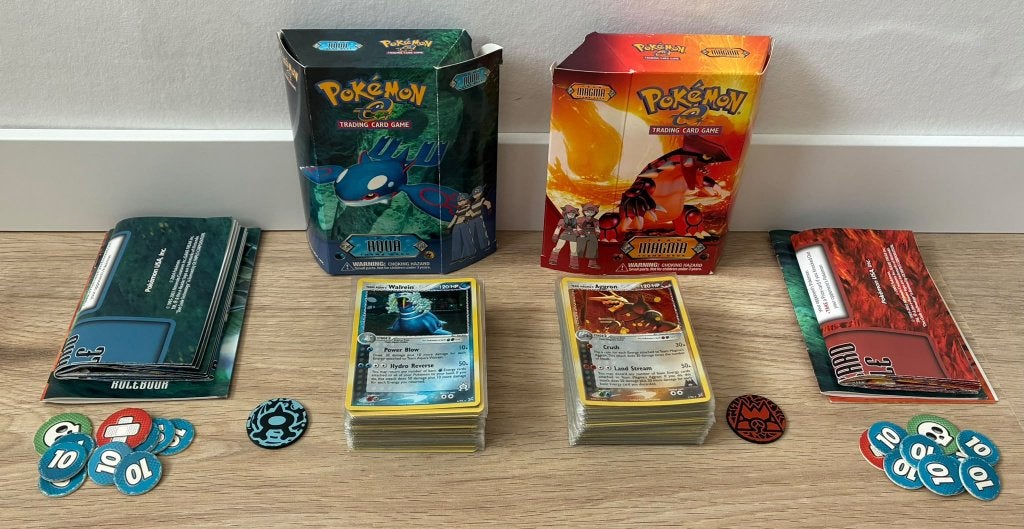 Pokémon Decks Team Magma & Team Aqua, Ophalen, Gebruikt, Speeldeck