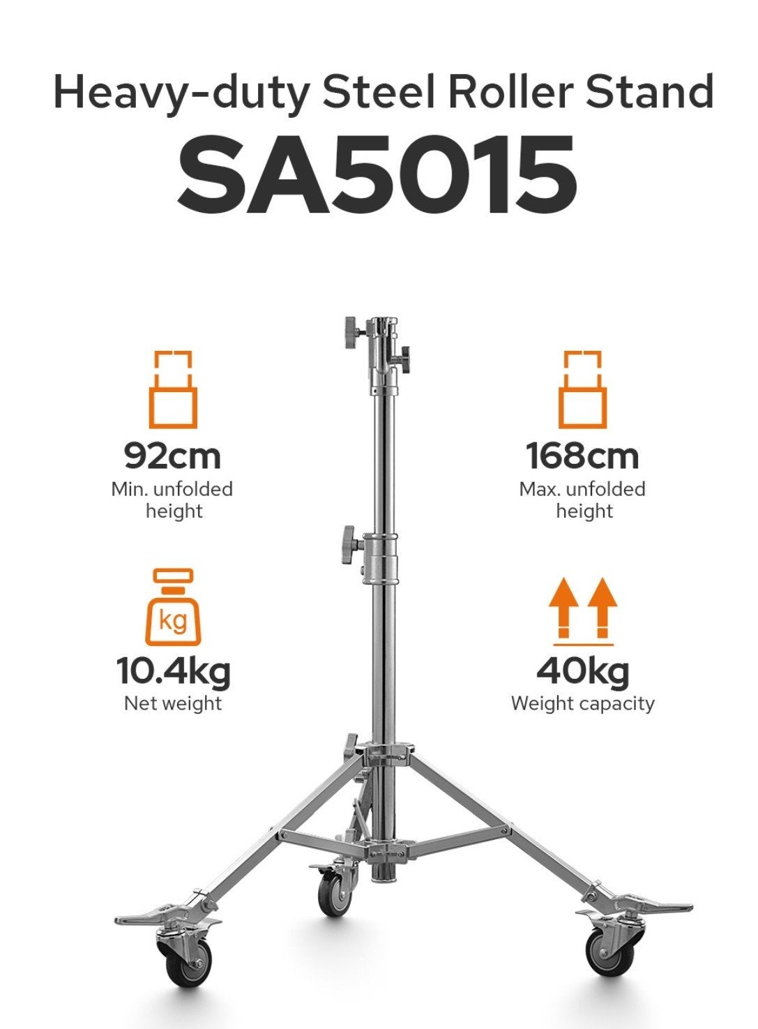 Heavy-duty stalen roller statief SA5015 Godox Nieuw, Ophalen, Nieuw