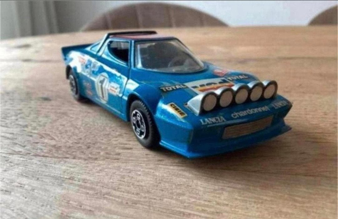 Bburago Lancia Stratos rallymodel, Ophalen of Verzenden, Zo goed als nieuw, Auto, Overige merken