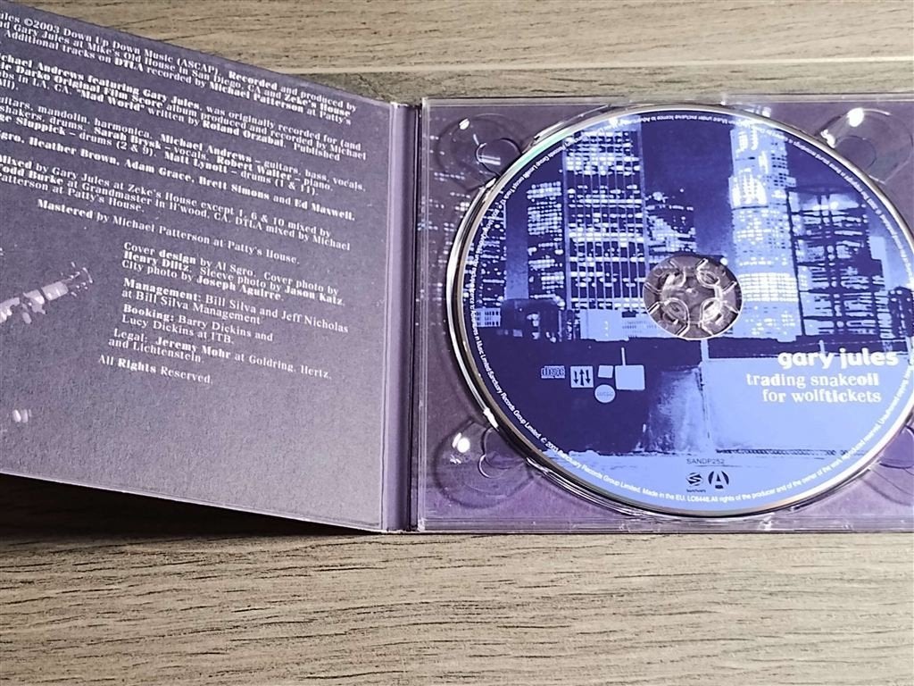 Gary Jules ‎– Trading Snakeoil For Wolftickets [Digipack], Ophalen of Verzenden, Zo goed als nieuw, Pop