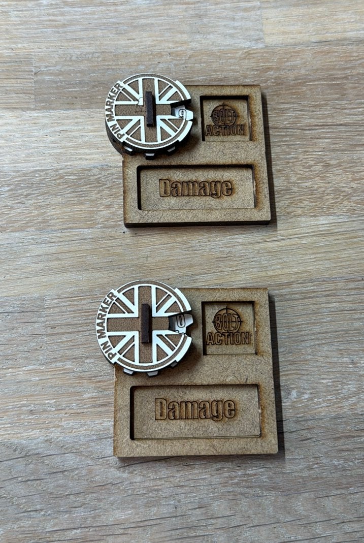 Bolt Action MDF Vehicle Pin Markers - Great Britain #3, Ophalen of Verzenden, Historisch