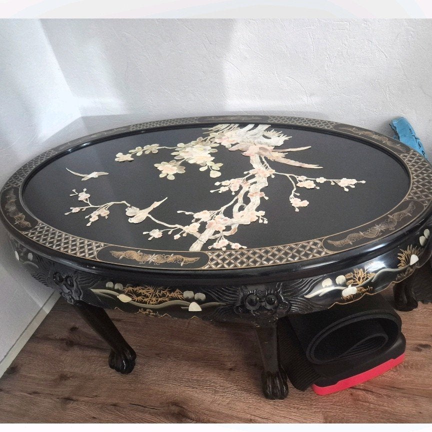Antiek salontafel, Ophalen, 100 tot 150 cm, 50 tot 100 cm, Zo goed als nieuw
