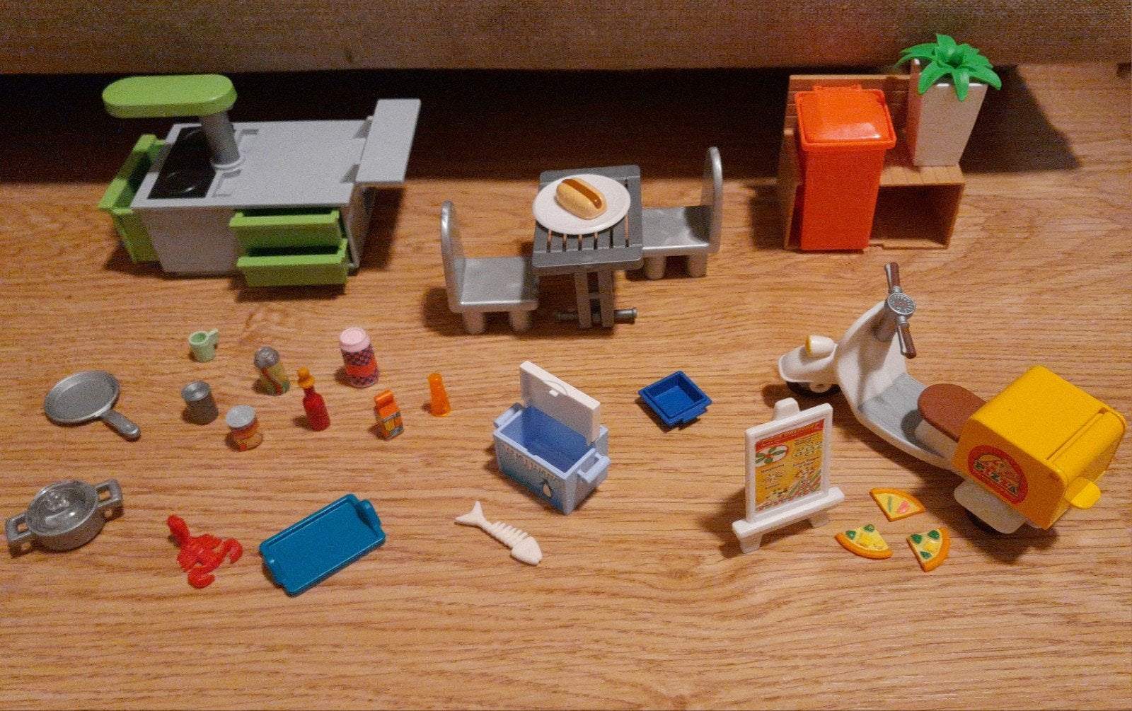 Playmobil set diverse accessoires keuken enz, Ophalen of Verzenden, Gebruikt
