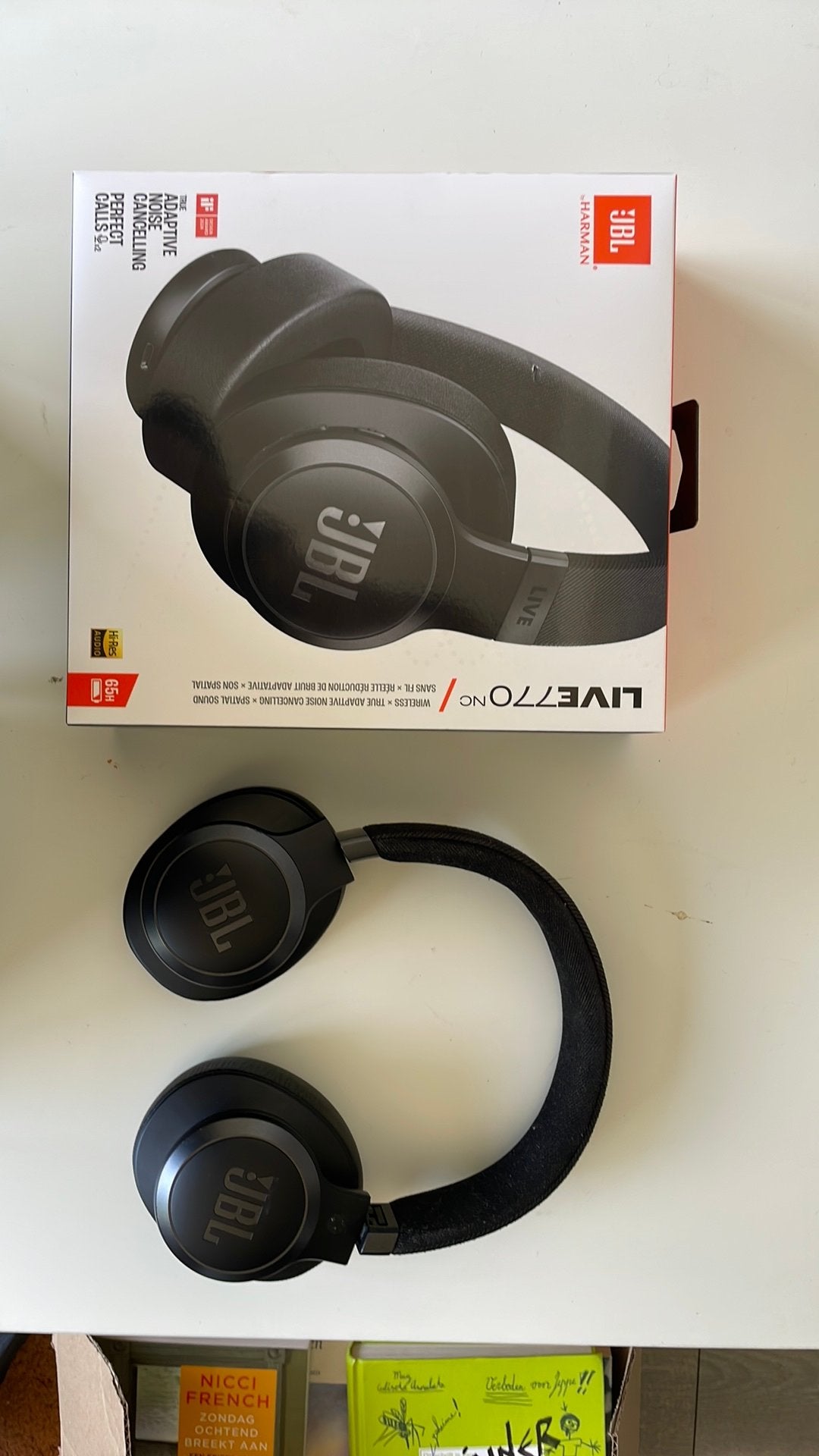 JBL live 770 Noise Cancelling - Defect voor onderdele, JBL, Ophalen of Verzenden, Noise cancelling, Zwart