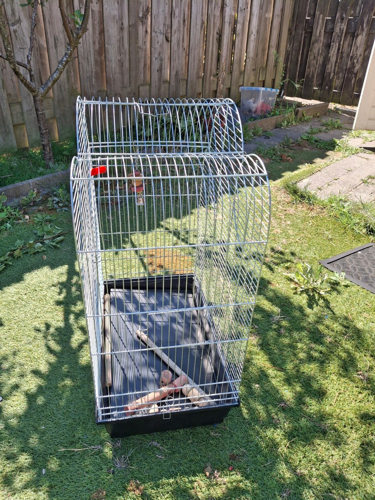 vogel kooi, Dieren en Toebehoren, Vogels | Hokken en Kooien, Ophalen, Zo goed als nieuw, Metaal, Vogelkooi