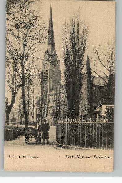 Rotterdam Kerk Hoflaan broodkar H.W. SCHOX PF vd Ende 1901, Verzenden, Voor 1920, Ongelopen, Zuid-Holland