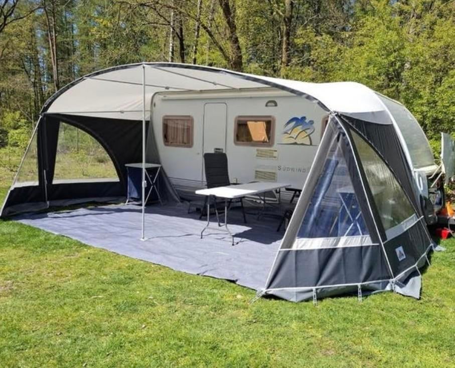 Dorema Mondial luifel maat 12 incl. alu frame, Ophalen of Verzenden, Gebruikt, Polyester, Overige merken