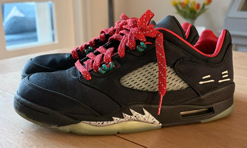 Nike Jordan 5 Retro Low CLOT Jade, Zwart, Ophalen of Verzenden, Sneakers of Gympen, Zo goed als nieuw