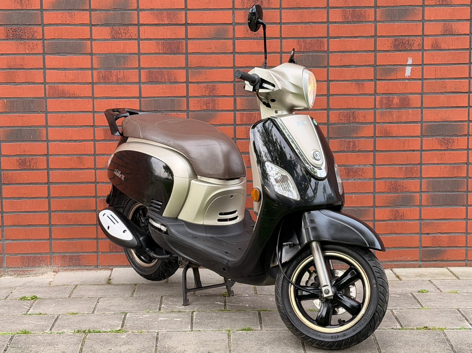 Sym Fiddle 3 Bromscooter 4T - Stijlvol en Betrouwbaar, Ophalen, Gebruikt, Maximaal 45 km/u, Benzine