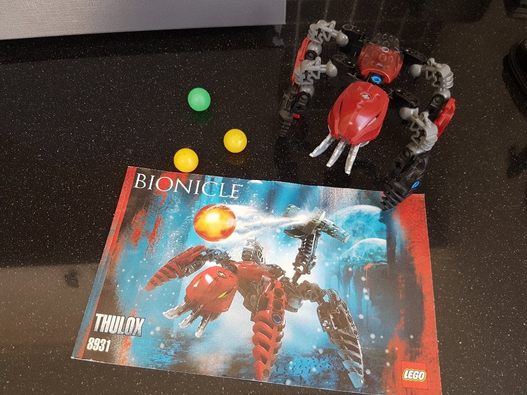 Bionicle nr 8931 THULOX van Lego, Gebruikt, Bionicle, Lego, Overige typen