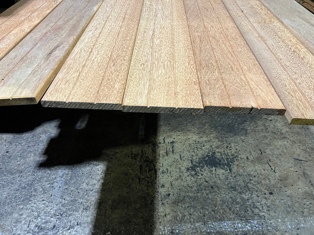 planken–vlonderplanken-Hardhout-Sucupira Amarela-15x141mm, Ophalen, Nieuw, Hout