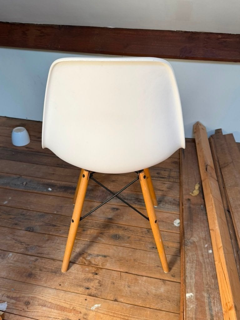 Stoel, Huis en Inrichting, Stoelen, Ophalen, Kunststof, Gebruikt, Wit
