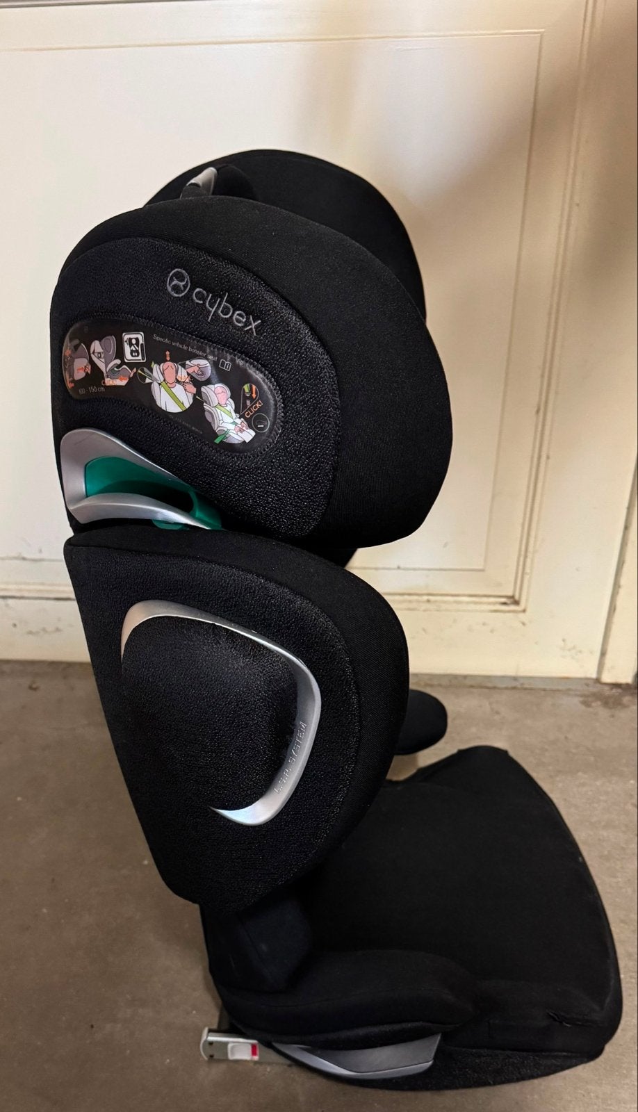 Cybex Solution S-Fix autostoel - Zwart, Autogordel of Isofix, Gebruikt, 15 t/m 36 kg, Verstelbare rugleuning