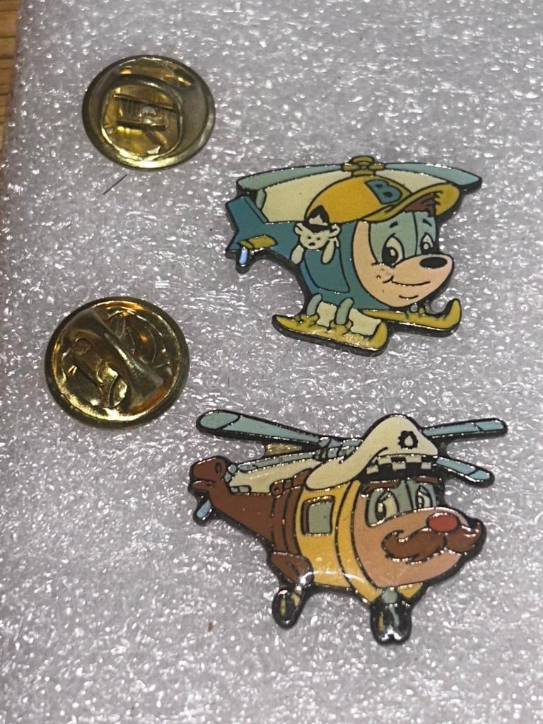 Pins budgie de helikopter, Ophalen of Verzenden, Zo goed als nieuw, Figuurtje, Speldje of Pin