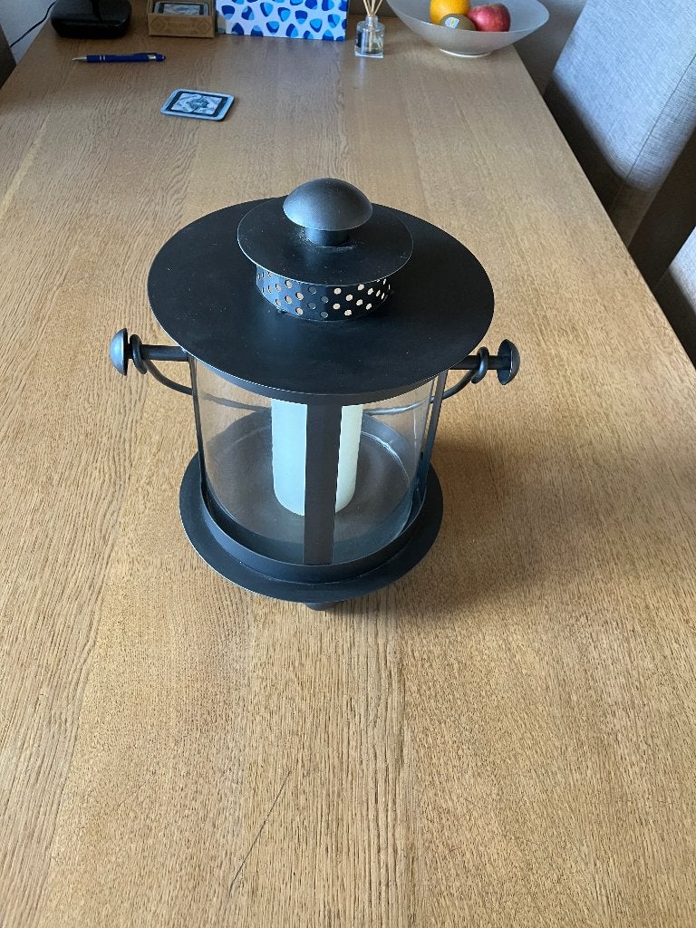 Nieuwe metalen lantaarn/windlicht, Overige stijlen, Nieuw, Ophalen of Verzenden, Metaal