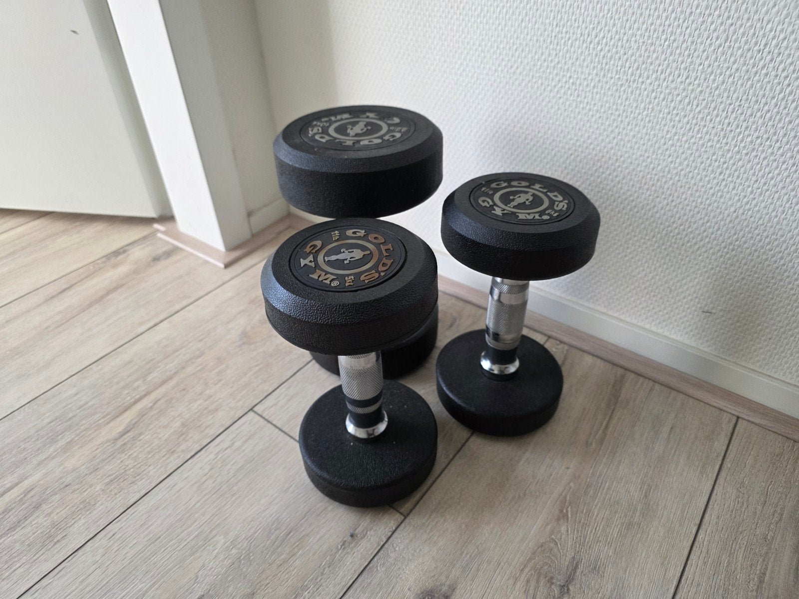 Gold's Gym Dumbbells - 5kg set and one 10kg, Ophalen, Gebruikt, Rug, Dumbbell