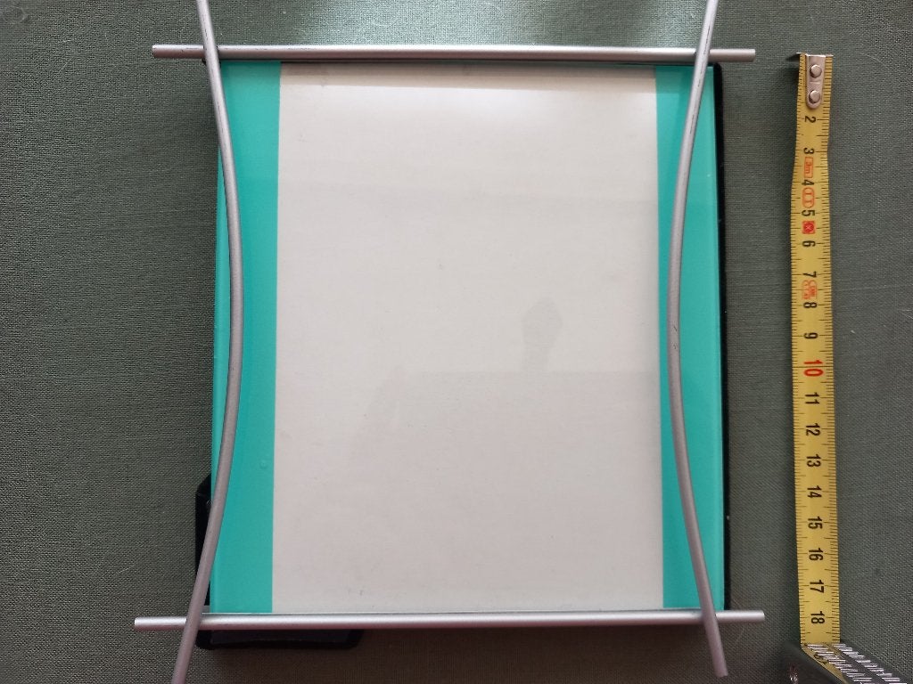 Lijst in metalen frame., Huis en Inrichting, Woonaccessoires | Lijsten, Minder dan 50 cm, Metaal of Aluminium, Ophalen of Verzenden