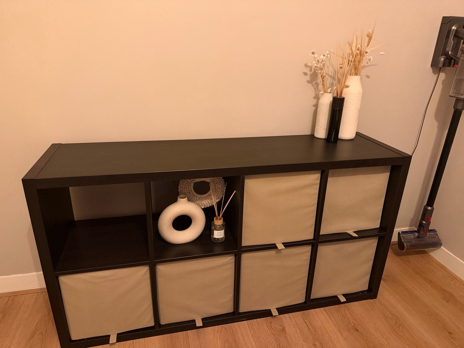 IKEA Kallax Kast met 8 Vakken en Opbergmanden, Ophalen, Gebruikt