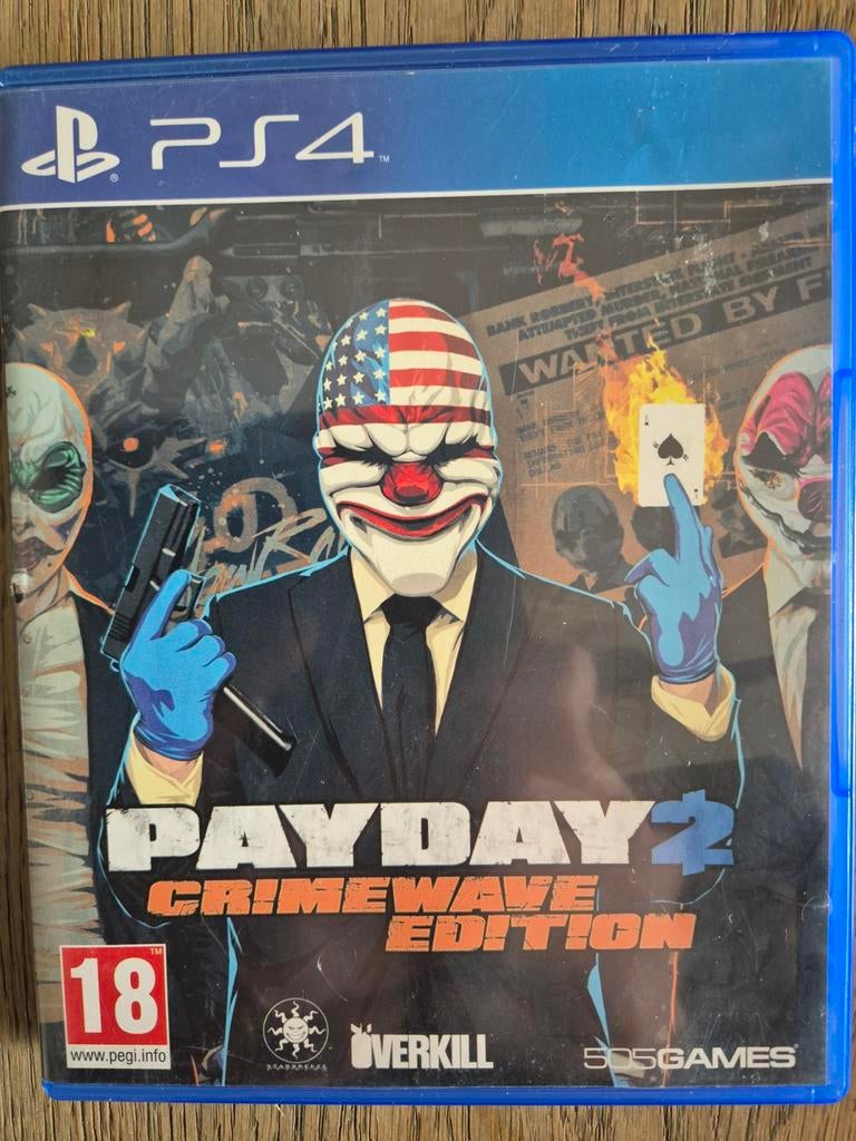 Payday 2 Crimewave Edition PS4 - Goede staat, Spelcomputers en Games, Games | Sony PlayStation 4, Online, Vanaf 18 jaar, Shooter