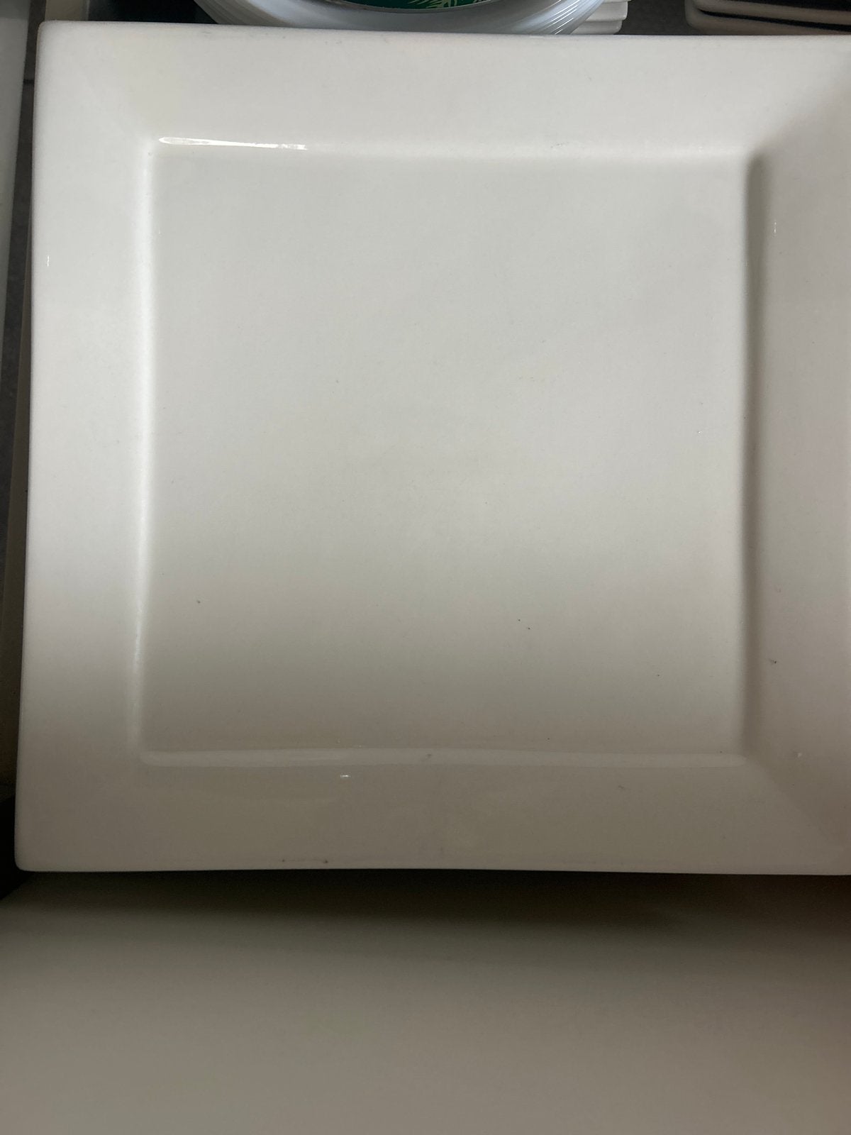 11 witte vierkant bord - Modern en stijlvol, Ophalen, Zo goed als nieuw, Bord(en), Modern