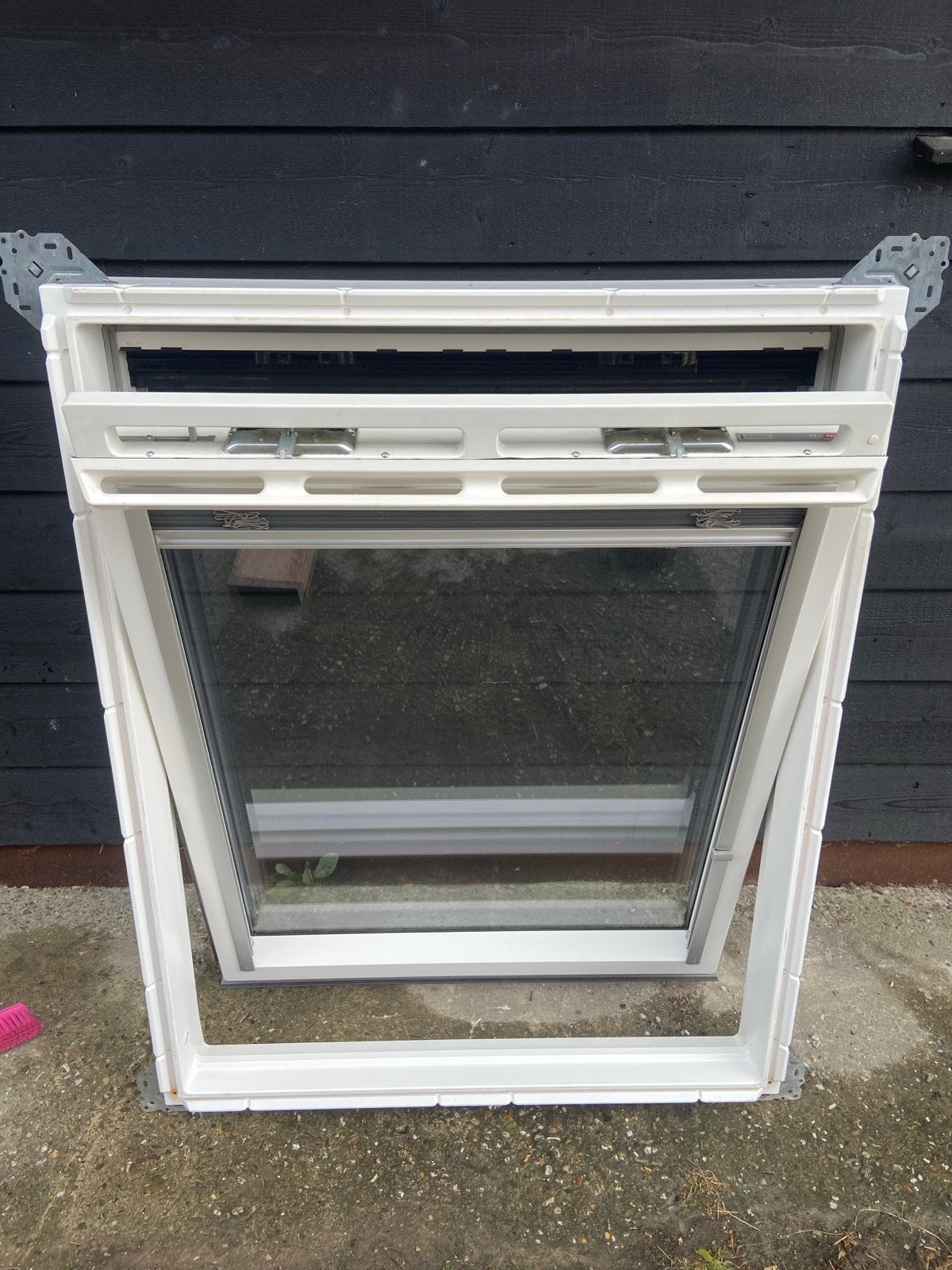 Velux Dakraam GGU P06 0059 met jaloezie, Ophalen, Gebruikt, Minder dan 80 cm, 80 tot 120 cm