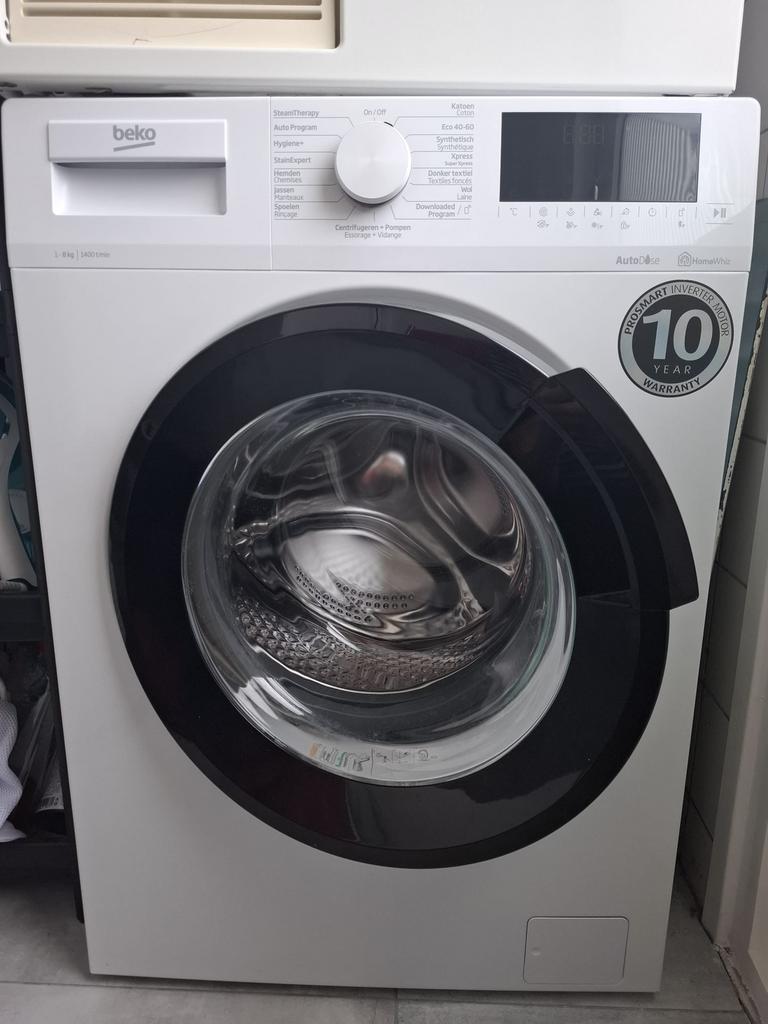 Beko AutoDose Washmachine 8kg - 1400rpm - 2.5 jaar oud, Ophalen, 1200 tot 1600 toeren, 8 tot 10 kg, Zo goed als nieuw