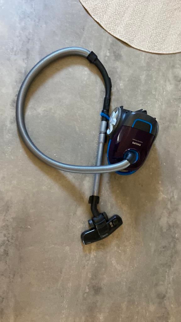 Titel: *Philips Performer Compact stofzuiger* + 3 zakken, Witgoed en Apparatuur, Stofzuigers, Ophalen of Verzenden, Gebruikt, Stofzuiger