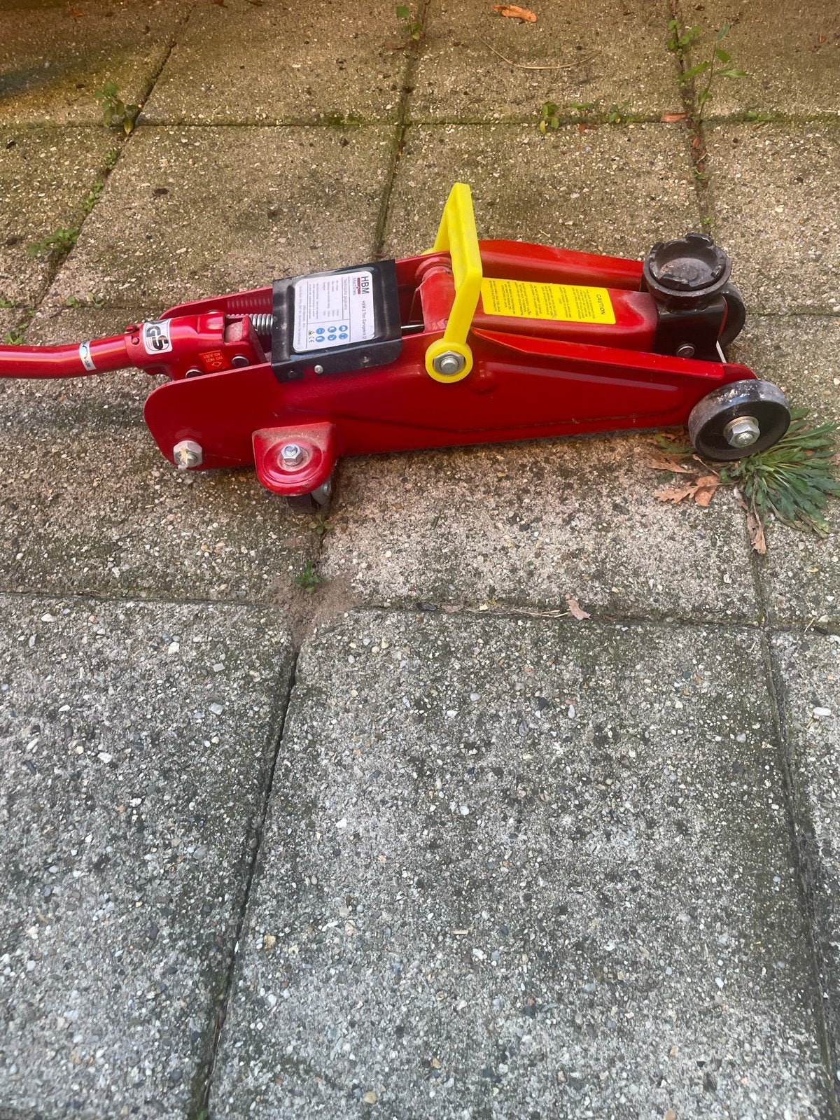 HBM 2 Ton Garagekrik CE - Zo goed als nieuw, Auto diversen, Ophalen of Verzenden, Zo goed als nieuw, Hydraulisch, Garagekrik