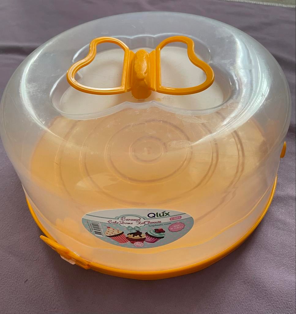 Taartdoos / Cake Dome Houder met vlinder handvat, Ophalen, Zo goed als nieuw