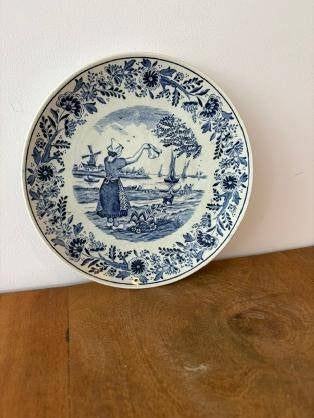 Delfts Blauw Wandbord - Boch Belgium/Royal Spinx., Ophalen of Verzenden