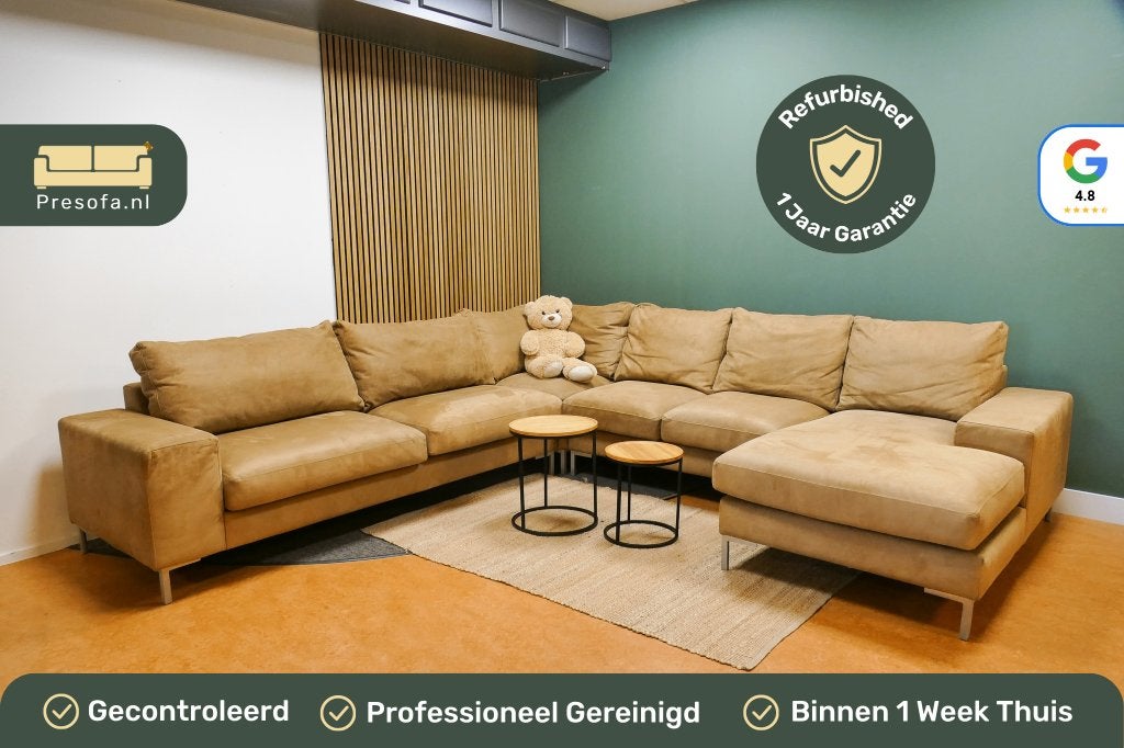 Grote U Bank Microvezel Camel bruin [Refurbished]