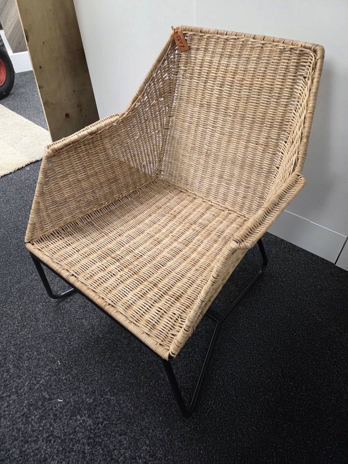 Gave nieuwe rieten stoel rey7, Ophalen, Nieuw, 50 tot 75 cm, Ibiza