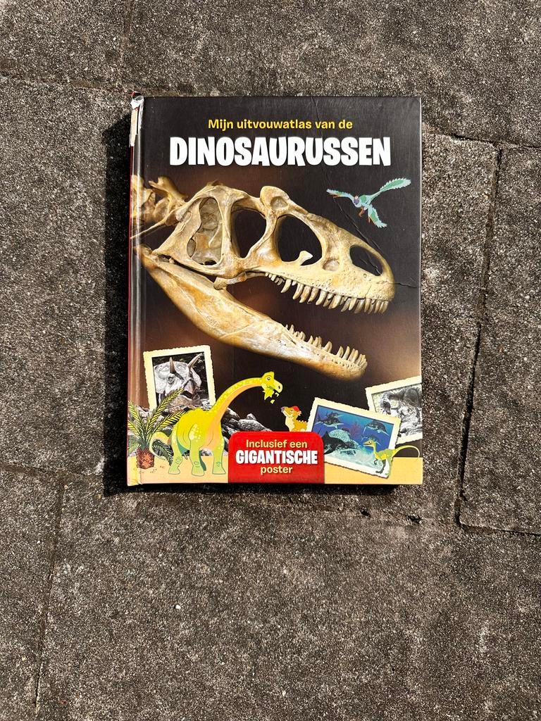 Mijn uitvouwatlas van de DINOSAURUSSEN - Inclusief poster, Ophalen of Verzenden, Zo goed als nieuw, Non-fictie