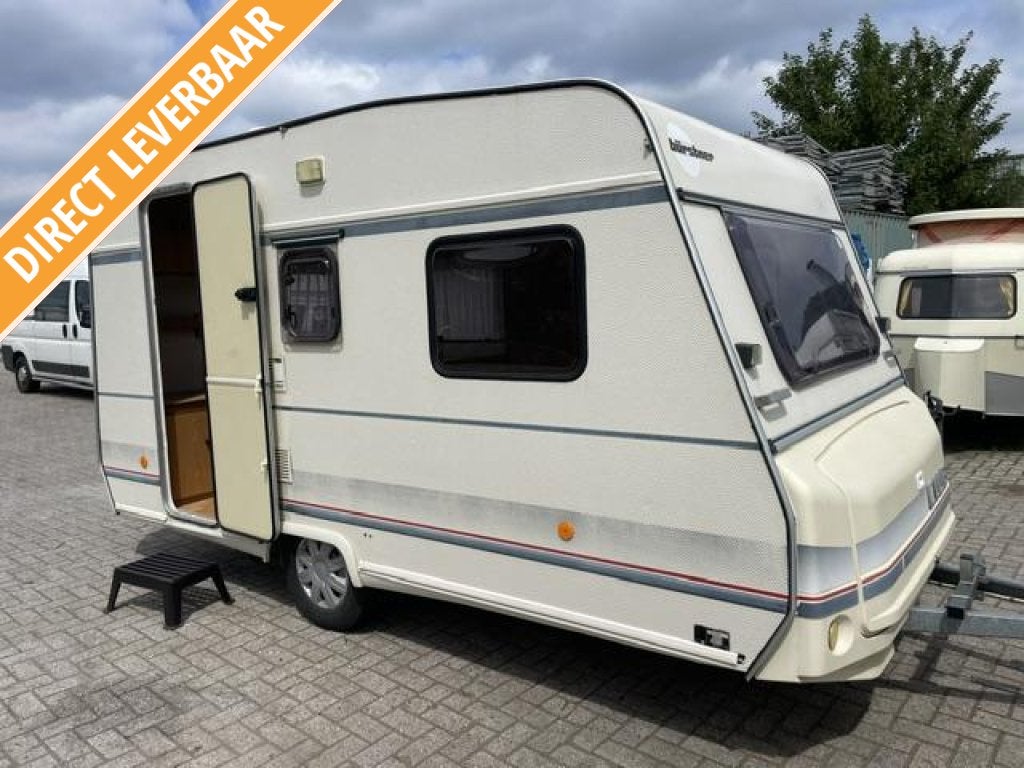 Bürstner Club 360 1993; 2xtreinzit voortent; licht, Caravans en Kamperen, Overige typen, Bedrijf, Treinzit, Bürstner