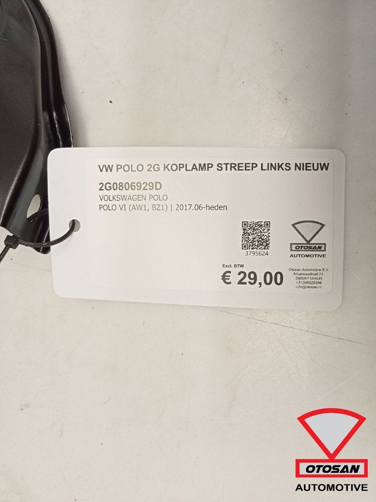 VW Polo 2G Koplamp Streep Links Nieuw Origineel 2G0806929D, Gebruikt, Volkswagen, Volkswagen AG, Berliner Ring 2
38440  Wolfsburg, DE